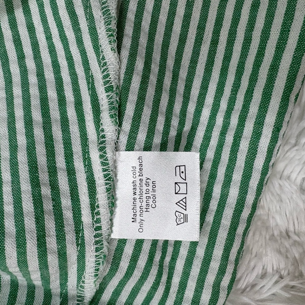 Duffield Lane Green and White Striped Top - Picture 8 of 8